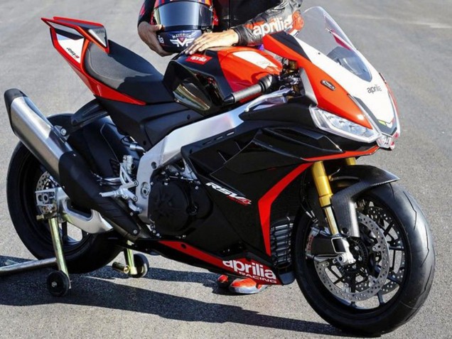 Carenados Moto Aprilia RSV4 1100 2021-2024 - Negro Rojo Blanco Fabricantes