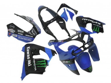 Carenados Moto Kawasaki ZX9R 2000-2001 - Azul Negro Verde Monstruo Fabricantes