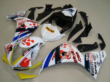 Carenados Moto Yamaha YZF R1 2009-2011 - Blanco Rojo Amarillo Negro Pepe Phone Dark Dog Fabricantes