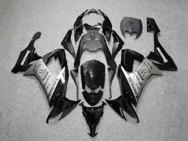 Carenados Moto Kawasaki ZX10R 2008-2010 - Negro Brillante Gris Bridgestone Motul Fabricantes