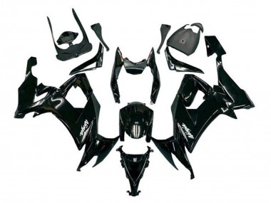 Carenados Moto Kawasaki ZX10R 2008-2010 - Negro Brillante Blanco Calcomanía Fabricantes