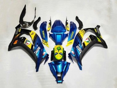 Carenados Moto Kawasaki ZX10R 2016-2020 - Azul Amarillo Tiburón Fabricantes