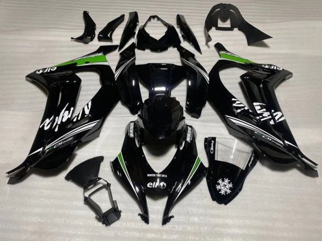 Carenados Moto Kawasaki ZX10R 2016-2020 - Negro Brillante Blanco Verde Raya Nieve Fabricantes