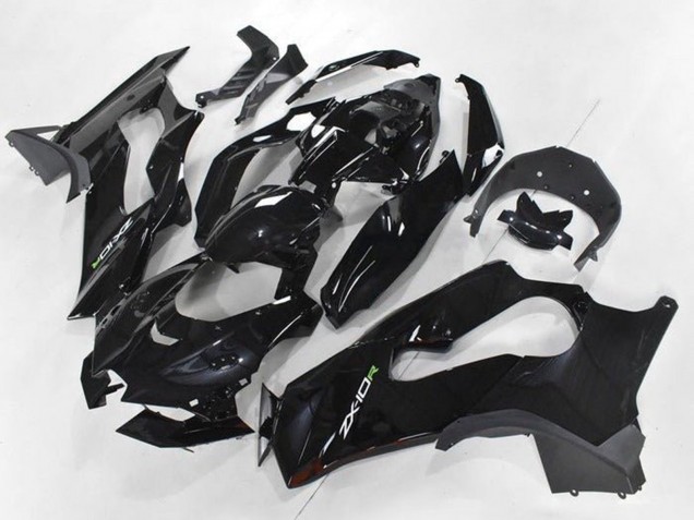 Carenados Moto Kawasaki ZX10R 2021-2025 - Negro Brillante Blanco Verde Calcomanía Fabricantes