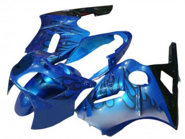 Carenados Moto Kawasaki ZX12R 2000-2001 - Azul Negro Llama Fabricantes