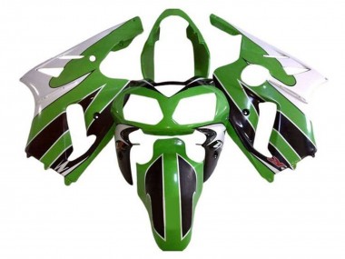 Carenados Moto Kawasaki ZX12R 2000-2001 - Blanco Verde Negro Raya Fabricantes