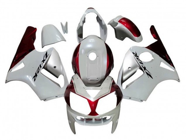 Carenados Moto Kawasaki ZX12R 2000-2001 - Blanco Plata Rojo Negro Fabricantes