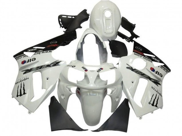 Carenados Moto Kawasaki ZX12R 2002-2006 - Blanco Perla Negro Elf Monstruo Fabricantes