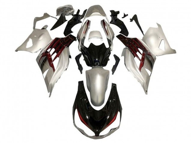 Carenados Moto Kawasaki ZX14R ZZR1400 2012-2024 - Plata Negro Brillante Rojo Fabricantes