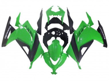 Carenados Moto Kawasaki EX300 2013-2024 - Verde Negro Fabricantes