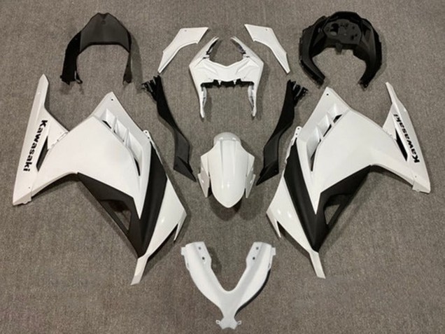 Carenados Moto Kawasaki EX300 2013-2024 - Blanco Perla Negro Fabricantes