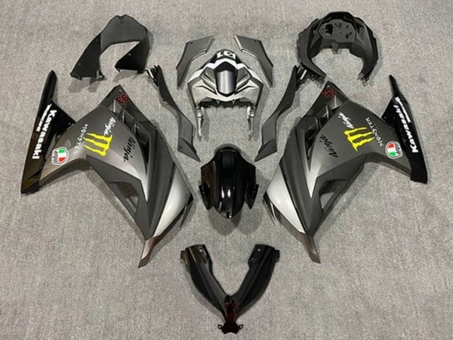 Carenados Moto Kawasaki EX300 2013-2024 - Gris Mate Negro Amarillo Monstruo Fabricantes