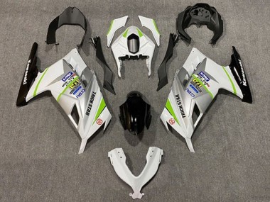 Carenados Moto Kawasaki EX300 2013-2024 - Blanco Plata Verde Negro Fabricantes