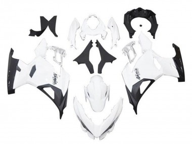 Carenados Moto Kawasaki Ninja 400 2018-2024 - Blanco Negro Fabricantes