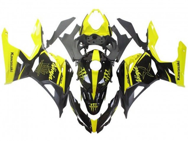 Carenados Moto Kawasaki Ninja 400 2018-2024 - Amarillo Negro Monstruo Fabricantes