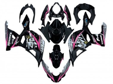 Carenados Moto Kawasaki Ninja 400 2018-2024 - Negro Brillante Rosa Blanco Fabricantes
