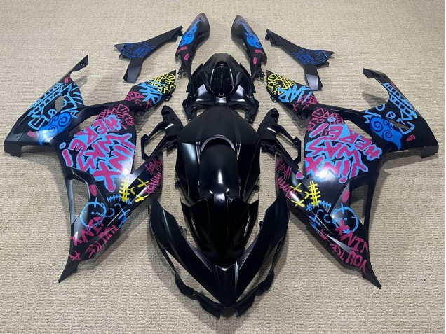 Carenados Moto Kawasaki Ninja 400 2018-2024 - Negro Azul Jinx Fabricantes