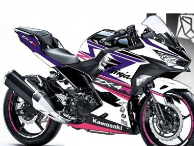 Carenados Moto Kawasaki Ninja 400 2018-2024 - Blanco Púrpura Rosa Fabricantes
