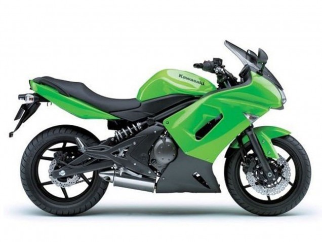 Carenados Moto Kawasaki Ninja 650 EX650 2006-2008 - Verde Negro Mate Fabricantes