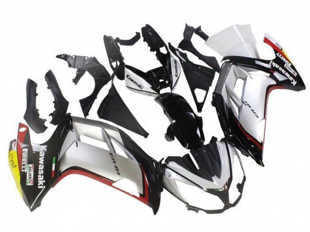 Carenados Moto Kawasaki Ninja ER6F 2012-2014 - Plata Negro Rojo Amarillo Fabricantes