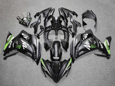 Carenados Moto Kawasaki Ninja 650 EX650 2017-2019 - Negro Mate Verde Blanco Monstruo Fabricantes