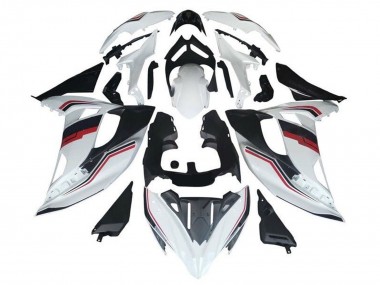 Carenados Moto Kawasaki Ninja 650 EX650 2017-2019 - Blanco Rojo Negro Raya Fabricantes