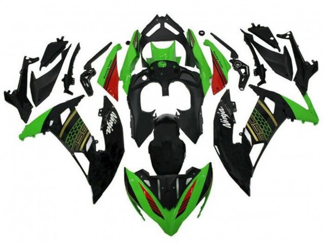 Carenados Moto Kawasaki Ninja 650 EX650 2017-2019 - Verde Negro Rojo Oro Honeycomb Fabricantes