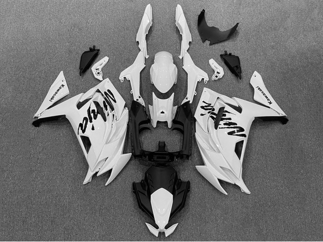 Carenados Moto Kawasaki Ninja 650 EX650 2020-2025 - Blanco Negro Fabricantes