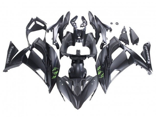 Carenados Moto Kawasaki Ninja 650 EX650 2020-2025 - Negro Mate Verde Fabricantes