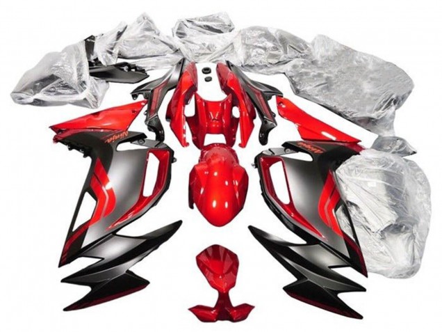 Carenados Moto Kawasaki Ninja 650 EX650 2020-2025 - Rojo Negro Mate Fabricantes