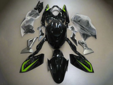Carenados Moto Kawasaki Z400 2018-2024 - Negro Brillante Verde Plata Fabricantes