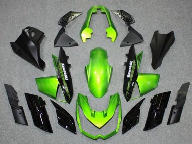 Carenados Moto Kawasaki Z1000 2010-2013 - Verde Negro Fabricantes