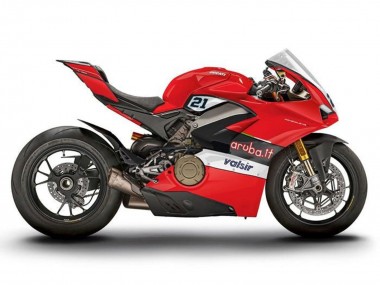 Carenados Moto Ducati Panigale V4 V4S 2018-2019 - Rojo Negro Blanco Valsir Fabricantes