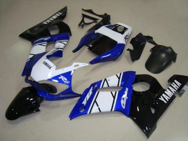 Carenados Moto Yamaha YZF R6 1998-2002 - Blanco Azul Negro Brillante Champions Fabricantes