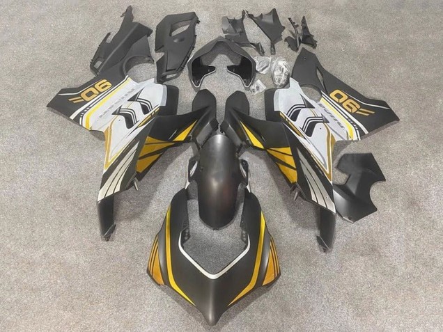Carenados Moto Ducati Panigale V4 V4S 2020-2021 - Blanco Oro Negro Mate Fabricantes