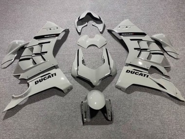 Carenados Moto Ducati Panigale V4 V4S 2020-2021 - Gris Negro Brillante Fabricantes