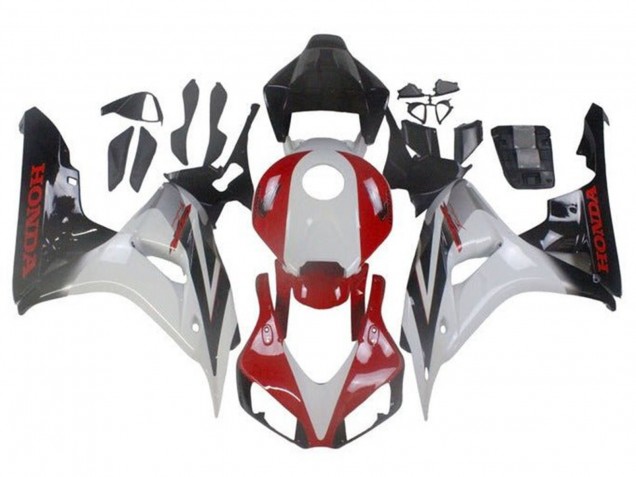 Carenados Moto Honda CBR1000RR 2006-2007 - Blanco Rojo Negro Brillante Fade Fabricantes