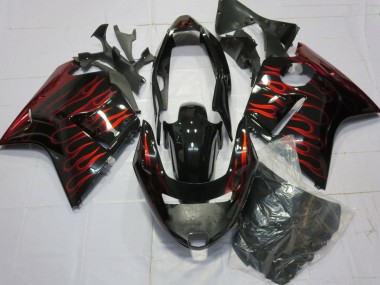 Carenados Moto Honda CBR1100XX Blackbird 1996-2007 - Negro Brillante Rojo Llama Fabricantes