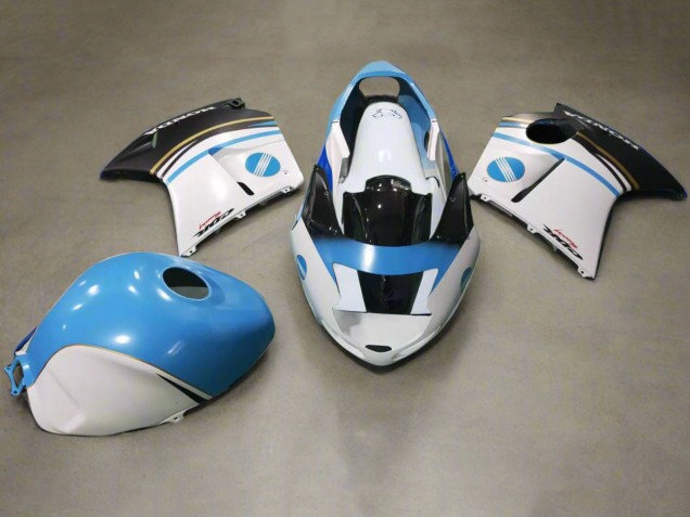 Carenados Moto Honda CBR1100XX Blackbird 1996-2007 - Blanco Azul Negro Konica Minolta Fabricantes