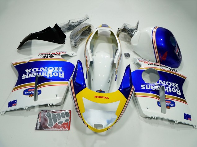 Carenados Moto Honda CBR1100XX Blackbird 1996-2007 - Blanco Azul Amarillo Rothmans Fabricantes