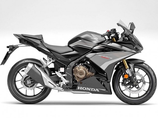 Carenados Moto Honda CBR500R 2019-2021 - Plata Negro Mate Fabricantes