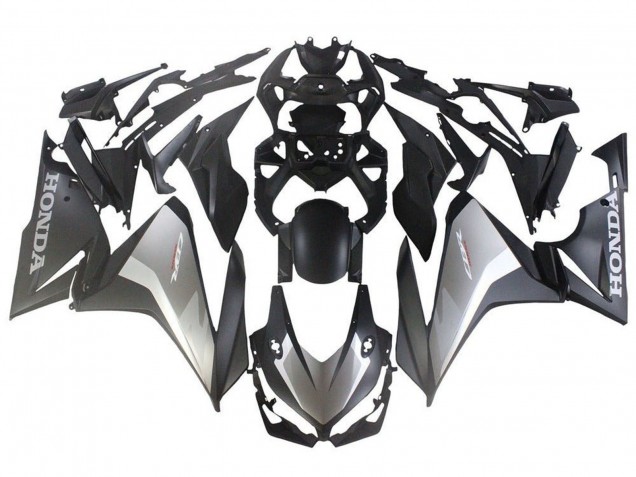 Carenados Moto Honda CBR500R 2019-2021 - Plata Negro Mate Fabricantes