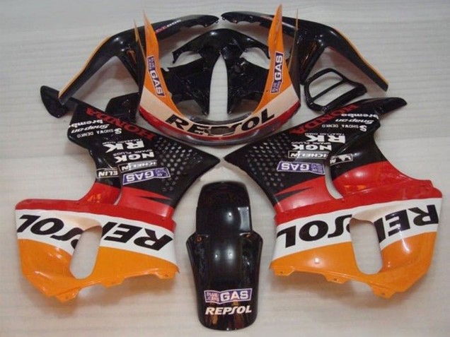 Carenados Moto Honda CBR900RR 893 1996-1997 - Naranja Blanco Rojo Negro Brillante Repsol Fabricantes