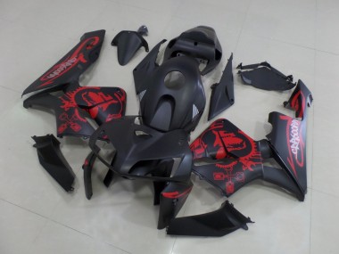 Carenados Moto Honda CBR600RR 2005-2006 - Negro Mate Rojo Mate Gear Fabricantes