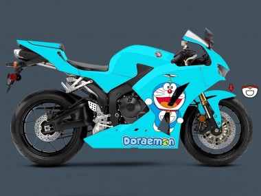 Carenados Moto Honda CBR600RR 2013-2023 - Azul Claro Doraemon Fabricantes