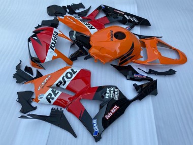 Carenado Moto Honda CBR600RR 2013-2023 - Naranja Blanco Rojo Negro Brillante Repsol Fabricantes