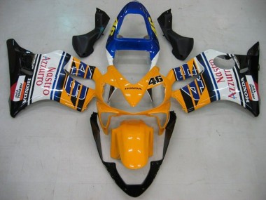 Carenados Moto Honda CBR600 F4i 2001-2003 - Amarillo Blanco Azul Negro Brillante Nastro Azzurro Fabricantes