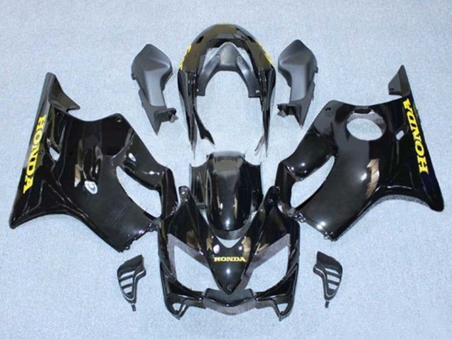 Carenados Moto Honda CBR600 F4i 2004-2007 - Negro Brillante Oro Calcomanías Fabricantes