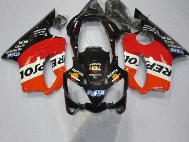 Carenados Moto Honda CBR600 F4i 2004-2007 - Naranja Blanco Rojo Negro Brillante Repsol Fabricantes