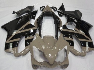 Carenados Moto Honda CBR600 F4i 2004-2007 - Marrón Topo Negro Brillante Fabricantes